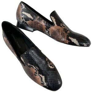 Nwot Donald J. Pliner Snakeskin Leather Flats